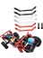 Metal Rc Araba Gövde Sonrası Montaj Kabuk Sütun MN86 MN86S MN86K MN86KS Mn G500 1/12 Rc Araba Yükseltme Parçaları, Gümüş (Yurt Dışından) 5