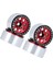 4 Adet Metal Beadlock 1.9 Jant Tekerlek Göbeği 1/10 Rc Paletli Araba Eksenel SCX10 90046 AXI03007 Traxxas Trx4 D90, Kırmızı (Yurt Dışından) 2