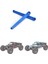 2 Adet Metal Rc Araba Kabuk Destek Çubuğu Losi Lasernut U4 4WD 1/10 Rc Araba Yükseltme Parçaları Aksesuarları, Mavi (Yurt Dışından) 5