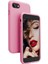 Apple iPhone 8 Ince Mat Silikon Kılıf Pembe 1