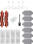 18 Adet Robot Vakum Aksesuarları Xiaomi Mijia STYTJ02YM Paspas Temizlik Robotu Ana Yan Fırça Hepa Filtre Paspas Bezi Beyaz (Yurt Dışından) 1