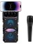 Bluetooth Hoparlör Mikrofon Işıklı Set 1