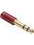 6.3 mm Stereo Erkek To 3.5 mm Dişi Kaliteli Çevirici Kırmızı 1