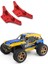Wltoys 104009 104016 104018 12401 12402-A 12403 12409 Yükseltme Parçaları Için Metal Ön ve Arka Şok Kulesi, Kırmızı (Yurt Dışından) 3