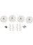 Eksenel RBX10 Ryfit Eksenel AXI232045 Için Simülasyon Fren Diski Bağlayıcı Seti(4) 1/10 Simülasyon Tırmanma Arabası, Gümüş (Yurt Dışından) 1