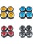 27MM Sert Plastik Drift Lastik Lastik Metal Jant Wltoys 284131 K969 K979 K989 Kyosho Mini-Z 1/28 Rc Araba Parçaları Kırmızı, 2 (Yurt Dışından) 3