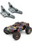 Wltoys 104009 104016 104018 12401 12402-A 12403 12409 Yükseltme Parçaları Için Metal Ön ve Arka Şok Kulesi, Titanyum Renk (Yurt Dışından) 4