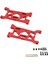 2 Adet Metal Ön Süspansiyon Kolu Salıncak Kolu Losi Lasernut U4 4WD 1/10 Rc Araba Yükseltme Parçaları Aksesuarları, Kırmızı (Yurt Dışından) 1