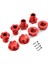 Metal 17MM Kavisli Tekerlek Altıgen Göbek Adaptörü 8654 Traxxas 1/10 E-Revo 2.0 Maxx 1/8 Kızak Rc Araba Yükseltme Parçaları, Yeşil (Yurt Dışından) 5