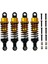 4 Adet Metal Amortisör Damperi Wltoys A959 A959-B A949 A969 A979 K929 1/18 Rc Araba Yükseltme Parçaları, Sarı (Yurt Dışından) 1