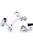 Wltoys 104072 104001 104002 1/10 Rc Araba Yükseltme Parçaları Için Metal Direksiyon Bileşenleri Direksiyon Düzeneği, Gümüş (Yurt Dışından) 1
