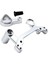 Wltoys 104072 104001 104002 1/10 Rc Araba Yükseltme Parçaları Için Metal Direksiyon Bileşenleri Direksiyon Düzeneği, Gümüş (Yurt Dışından) 2