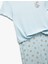 Viskon Kaşkorse Kısa Kollu Bisiklet Yaka Baskılı Pijama Takımı 5