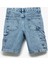 Cep Detaylı Pamuklu Denim Şort 2
