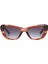 Cr 80061 C4 Cat Eye Kahverengi Desenli Kadın Güneş Gözlüğü 2