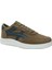 Vizon Kahve Beyaz Bağcıklı Keten Sneakers Spor Ayakkabı 1