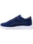Lacivert Beyaz Bağcıklı Keten Sneakers Spor Ayakkabı 3