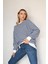 Oversize Çizgili Sweatshirt 2