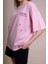 Muse Oversize Pembe Yıldız Baskılı Tişört – %100 Pamuk Trendy, Rahat ve Şık – Unisex Günlük Giyim 2