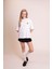 Muse Oversize Beyaz Tişört – %100 Pamuk Ön Leopar A Harfi Detaylı, Sırtı Büyük Leopar Baskılı, Rahat ve Şık Tasarım – Unisex Günlük T-Shirt 2