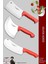 Silver Serisi Pide Börek Mutfak Bıçağı Salata Pizza Bıçak Kıyma Tavuk Satırı 3 Lü Set ( Mft-158 ) 1