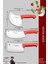 Silver Serisi Pide Börek Mutfak Bıçağı Salata Pizza Bıçak Kıyma Tavuk Satırı 3 Lü Set ( Mft-158 ) 2