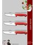 Silver Serisi Mutfak Bıçak Seti Et Ekmek Sebze Bıçağı 3 Lü Set Günlük Kullanım ( Mtf-220) 2
