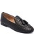 Siyah Hakiki Süet Deri Kadın Loafer - K25I1AY68040-A23 1