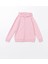 Kapüşonlu Basic Uzun Kollu Kız Çocuk Fermuarlı Sweatshirt 1
