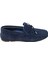 42705 Erkek Deri Loafer Ayakkabı Nubuk Lacivert 3
