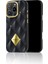 iPhone 16 Pro Kılıf Parlak Arka Yüzeyli Kabartma Kapitone Pynana Metal Diamond Serisi Kapak Siyah 5