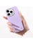 iPhone 15 Pro Kılıf Suni Deri Tasarımlı Starry Serisi Kapak Lila 1