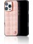 iPhone 16 Pro Kılıf Askı Aparatlı Metal Grid Kapak Pembe 5