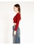 Bordo Kare Yaka Buzzy Crop Top 4