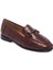 Bordo Hakiki Deri Kadın Loafer - K25I1AY68041-N77 1