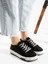 Incila Garantili Ortopedik Yüksek Taban Bağcıklı Bez Spor Sneaker Ayakkabı INCILA-7189 3