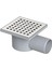 10X10 cm Ø50 Yandan Çıkışlı Line Yer Süzgeci (3012.0Y070K.010.1) 1
