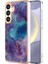 Samsung Galaxy S25 Için Desenli Telefon Kılıfı, Şeffaf Tpu Kenarlı Mor (Yurt Dışından) 1