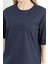 Kadın Bisiklet Yaka Romantic Nakışlı T-Shirt Lacivert - 925017 6