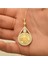 Gümüş Gold Kaplama Damla Tuğralı Kadın Kolye CSR2184956 2