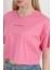 Kadın Bisiklet Yaka Hipan Hipan Baskılı T-Shirt Pembe - 925041 6