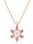Gümüş Rose Pembe Lotus Çiçeği Kolye CSR2180779 1