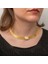 Gümüş Gold Zirkon Taşlı Trabzon Hasır Kadın Kolye CSR2181329 4