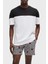 Streç Pamuklu Renk Bloklu Regular Fit Bisiklet Yaka T Shirt Erkek T Shirt 50534164 001 3