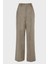 Keten ve Pamuk Karışımlı Regular Fit Yüksek Bel Geniş Paça Pantolon Bayan Pantolon 053 5