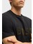 Streç Pamuklu Regular Fit Büyük Logolu T Shirt Erkek T Shirt 50535170 001 4