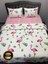 Çetinhome Çarşafı Lastikli Çift Kişilik Nevresim Takımı Flamingo 4