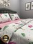 Çetinhome Çarşafı Lastikli Çift Kişilik Nevresim Takımı Flamingo 6