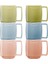 Macaron Seramik Kupa 6'lı Set 350 ml 1