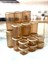 Kumsal Kare Saklama Kabı Şeffaf Bakır Set 3x550 Ml 3x1200 Ml 3x1750 ML 1